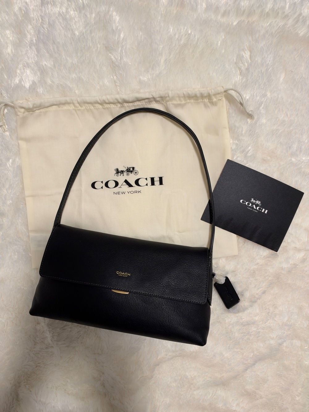 Coach Chelsea Shoulder Bag 26 Black Leather